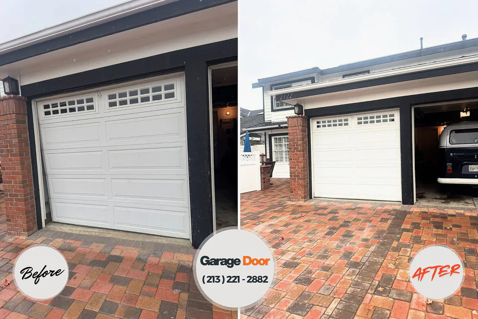 Before and after: garage door repair Lemoyne, PA